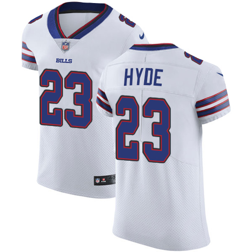 Nike Bills #23 Micah Hyde White Men's Stitched NFL Vapor Untouchable Elite Jersey - Click Image to Close